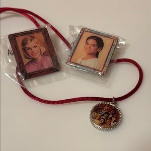 Lot of 3 American Girl Doll Necklace & Lapel Pins NEW